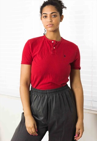 VINTAGE POLO RALPH LAUREN T-SHIRT LOGO 90S X 7.3