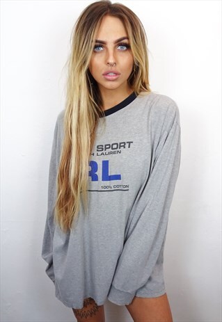 LONG SLEEVED UNISEX 90'S COTTON POLO SPORT T-SHIRT