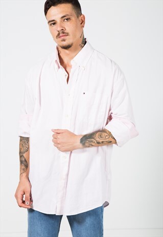 VINTAGE 80S TOMMY HILFIGER SHIRT/ S4204