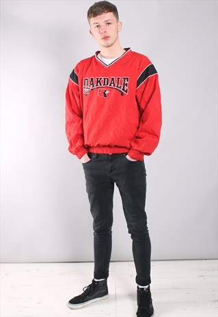 VINTAGE "OAKDALE" WINDBREAKER SWEATSHIRT