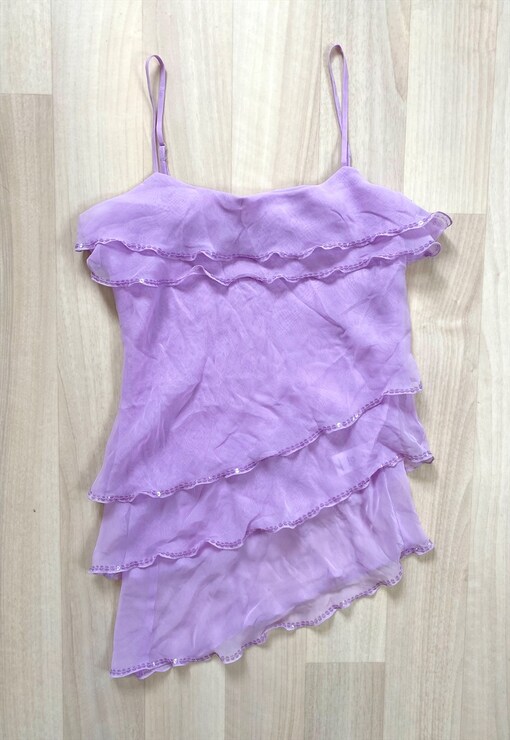 Purple Y2K Cami, Women's Fashion, Tops, Other Tops on Carousell