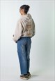 BLUE DENIM 90S BAGGY HIP HOP  CARGO SKATER TROUSERS PANTS