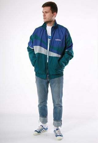 90S VINTAGE ADIDAS OLDSCHOOL SHELL JACKET 13747