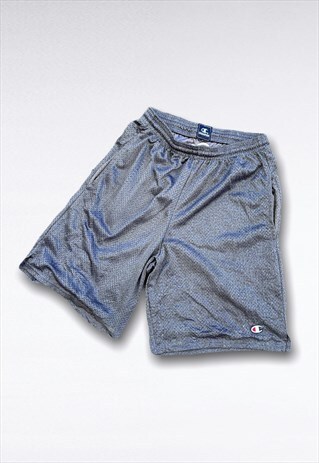VINTAGE CHAMPION BASKETBALL SHORTS SPORTS GREY SMALL