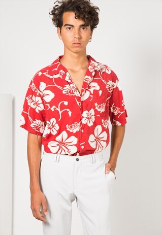 VINTAGE 80S HAWAIIAN SHIRT / S1627