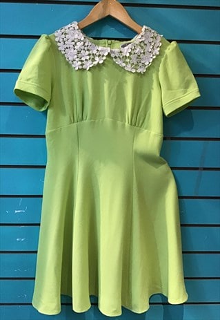 neon skater dress