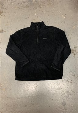 Timberland Fleece 1/4 Zip Pullover Sweatshirt with Logo