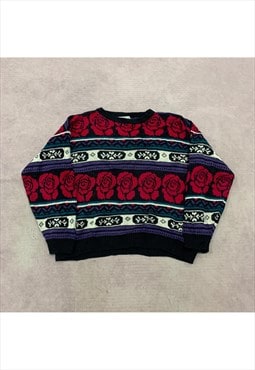 Vintage Knitted Jumper Women's L