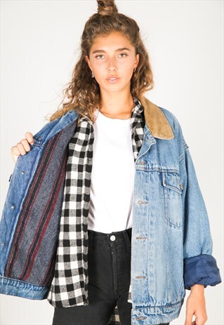 VINTAGE 80S WRANGLER ORIGINAL BLANKET JACKET / 3100 / 403