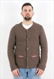 VINTAGE Wool Cardigan Sweater Jacket Button Up US 42 Germany