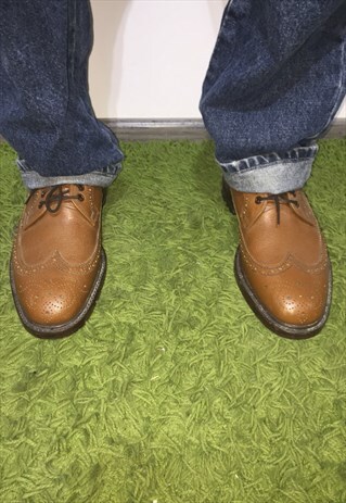 VINTAGE 90 BLACK CLASSIC BROWN SHOES