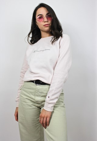 90'S RARE BABY PINK SWEATSHIRT