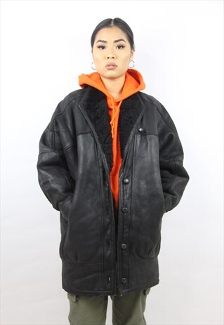 VINTAGE 90'S HEAVY FUR-LINED JACKET