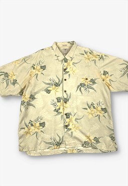 Vintage hawaiian shirt cream xl BV19435