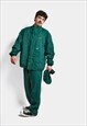 VINTAGE 80S SHELL SUIT IN GREEN COLOUR FOR MEN OLD SCHOOL 