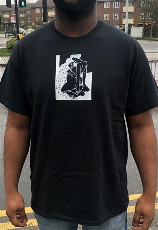 BLACK SHUNGA ART TEE