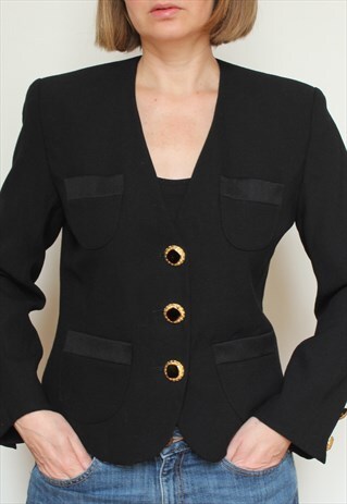 BLACK WOOL JACKET