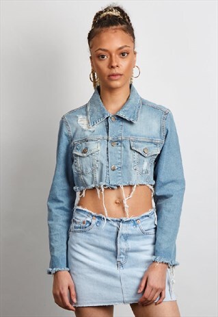VINTAGE 90'S LIGHT WASH REWORKED DENIM JACKET