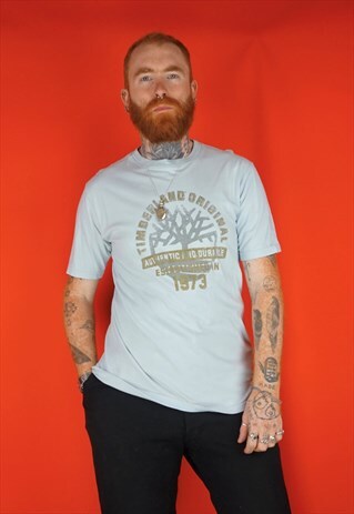 VINTAGE TIMBERLAND BLUE T-SHIRT
