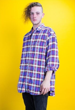 VINTAGE CHECK PATTERN SHIRT
