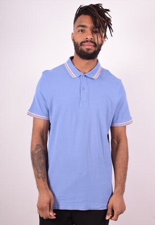 LOTTO MENS VINTAGE POLO SHIRT XL PURPLE 90S