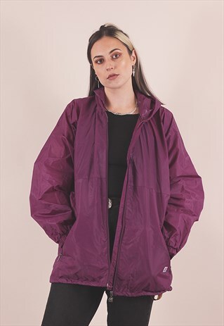 VINTAGE K-WAY PURPLE WINDBREAKER JACKET /A16011