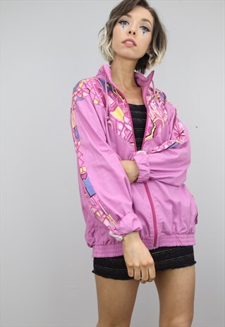 VINTAGE 80S 90S OVERSIZED FESTIVAL SHELL JACKET