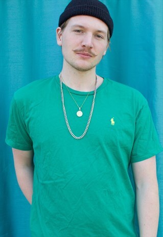 VINTAGE GREEN RALPH LAUREN T SHIRT