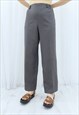 90S VINTAGE GREY HIGH WAISTED TROUSERS