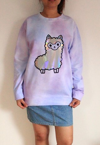 GALAXY TIE DYE ALPACA JUMPER - KAWAII PASTEL