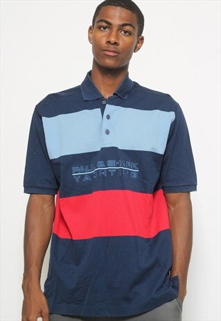 VINTAGE PAUL AND SHARK SPELL OUT POLO SHIRT