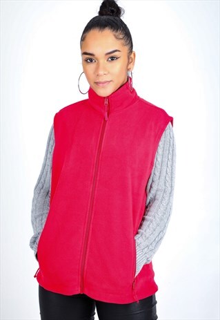 VINTAGE UNBRANDED GILET FLEECE W274