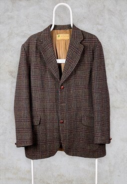 Vintage Kingdum Meakers Harris Tweed Blazer Jacket Medium