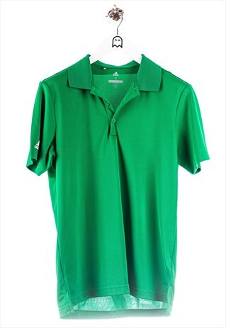 VINTAGE ADIDAS POLO SHIRT LOGO GREEN