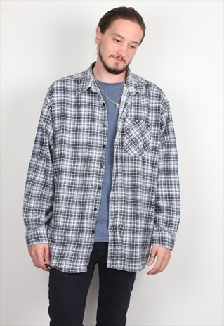 VINTAGE CHECKED FLANNEL SHIRT MV213