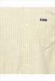 CHAPS PALE YELLOW & BLUE CHECKED SHIRT - M