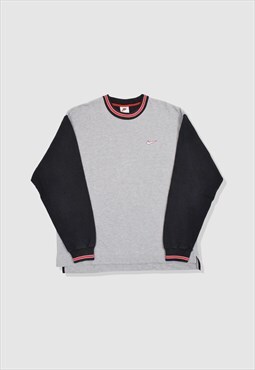 Vintage 90s Nike Embroidered Logo Sweatshirt in Grey