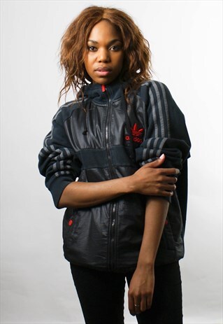 ADIDAS SWEATSHIRT/ ZIP-UP HOODIE/ WINDBREAKER, M
