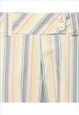 VINTAGE STRIPED MULTI-COLOUR CROPPED TROUSERS - W31