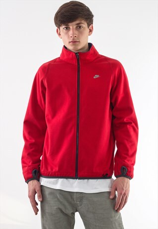 VINTAGE NIKE TN REVERSIBLE FULL ZIP JACKET 90S RED BLUE
