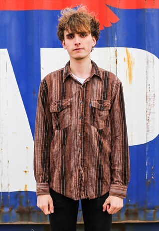 STRIPED CORDUROY SHIRT