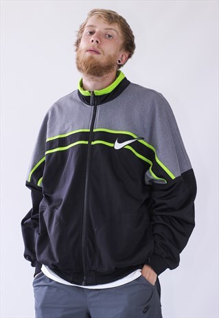 90S VINTAGE MENS NIKE TEAM TRACK TOP BIG LOGO JACKET