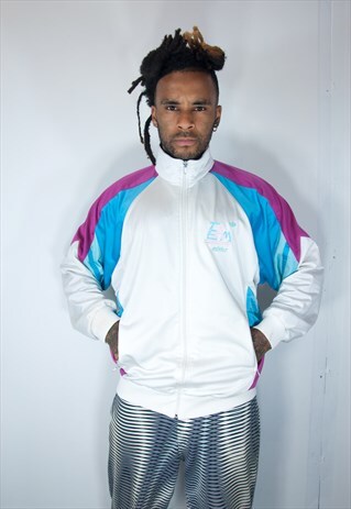 RARE ADIDAS WHITE TRACKSUIT JACKET