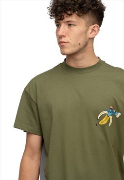 Bana crew neck short sleeve designer,loose fit .