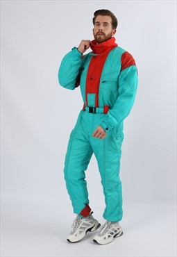 Vintage 90's Mc ROSS Full Ski Suit Snow UK M 40 - 42" (72H)