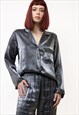 ALL IN ONE WOMAN SILVER SUIT BLOUSE AND PANTS 4938