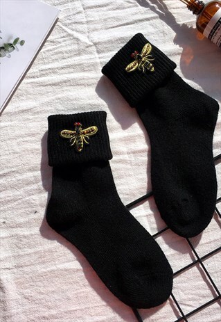 WINTER BEE SOCKS