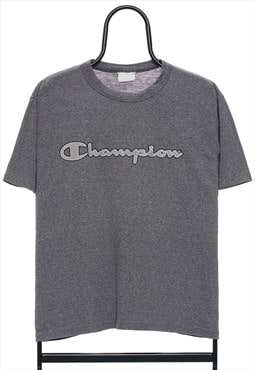 Vintage Champion Spellout Grey TShirt Womens