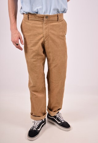 VINTAGE DOCKERS CORDUROY TROUSERS BROWN