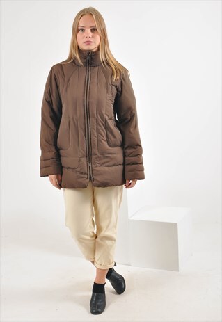 VINTAGE PUFFER JACKET IN BROWN